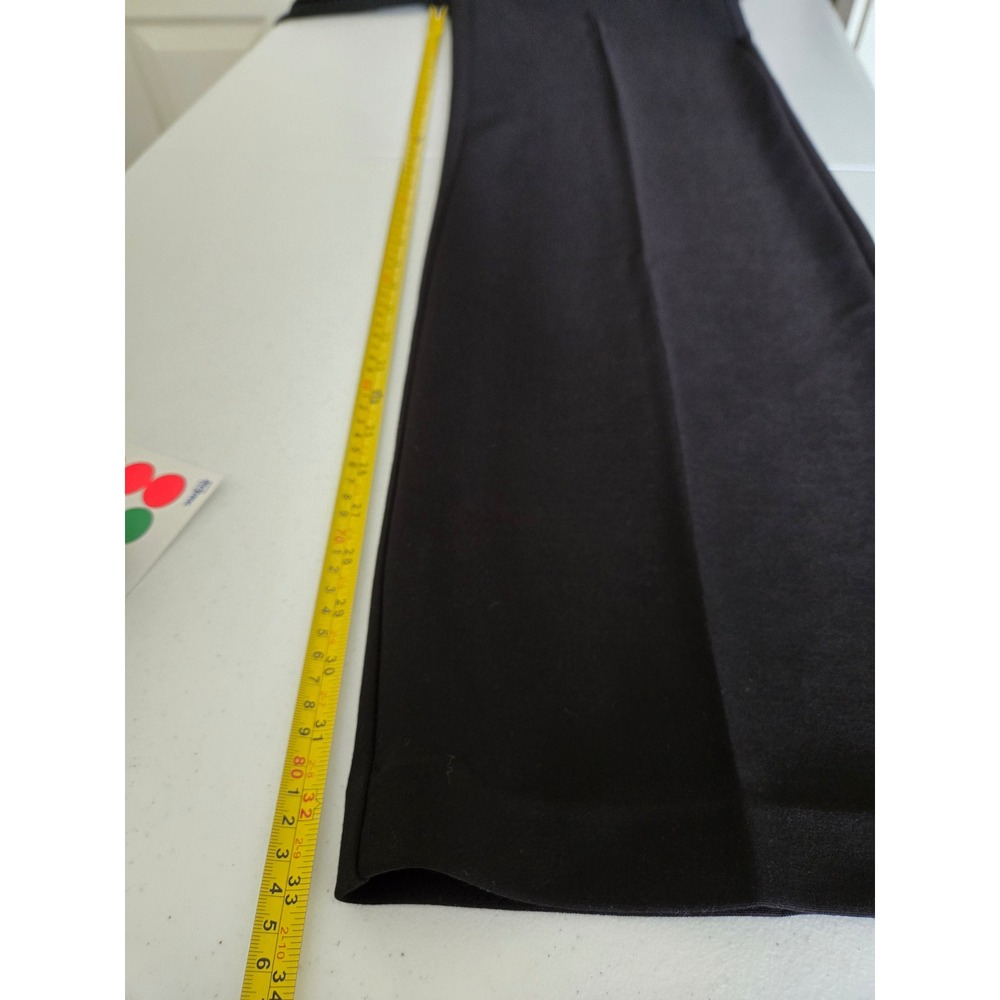 NWT LOFT Womens 6 Tall Black Wide Leg Trouser Pants Ponte Knit 755472 - Picture 9 of 10